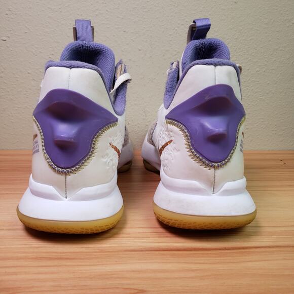 Nike Men\'s 8.5 Lebron Witness 5 Shoes Lakers‎ White Purple Basketball Sneakers main image 8
